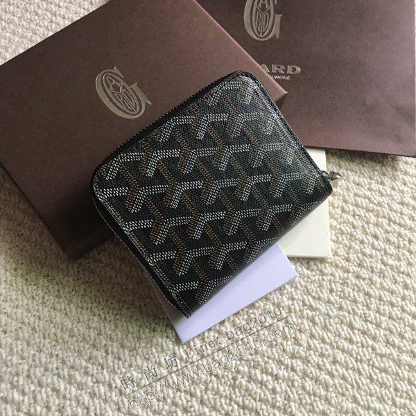 Goyard包 戈雅新款拉鏈短夾 Goyard卡包 Goyard拉鏈零錢包  glg1238